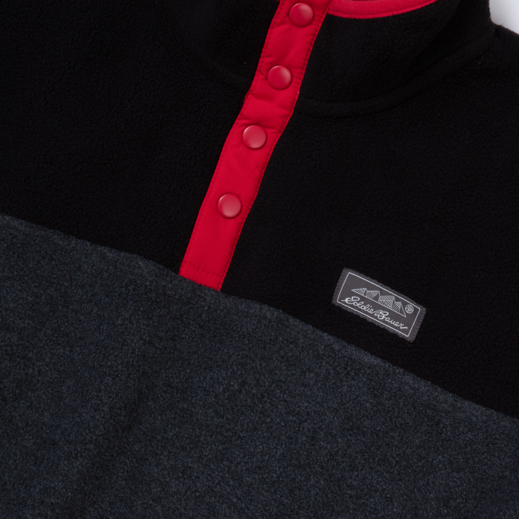 Boys Quest Fleece Snap Neck