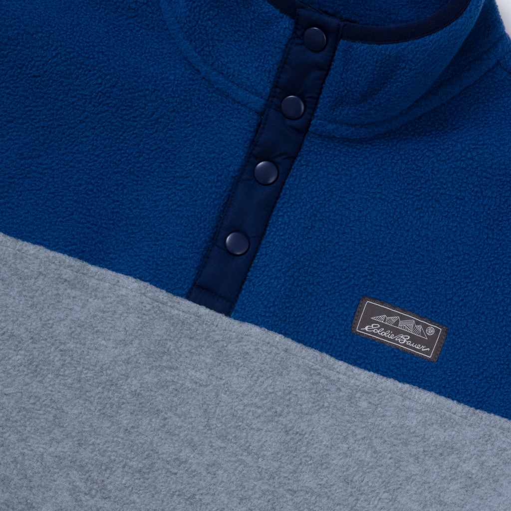 Boys Quest Fleece Snap Neck