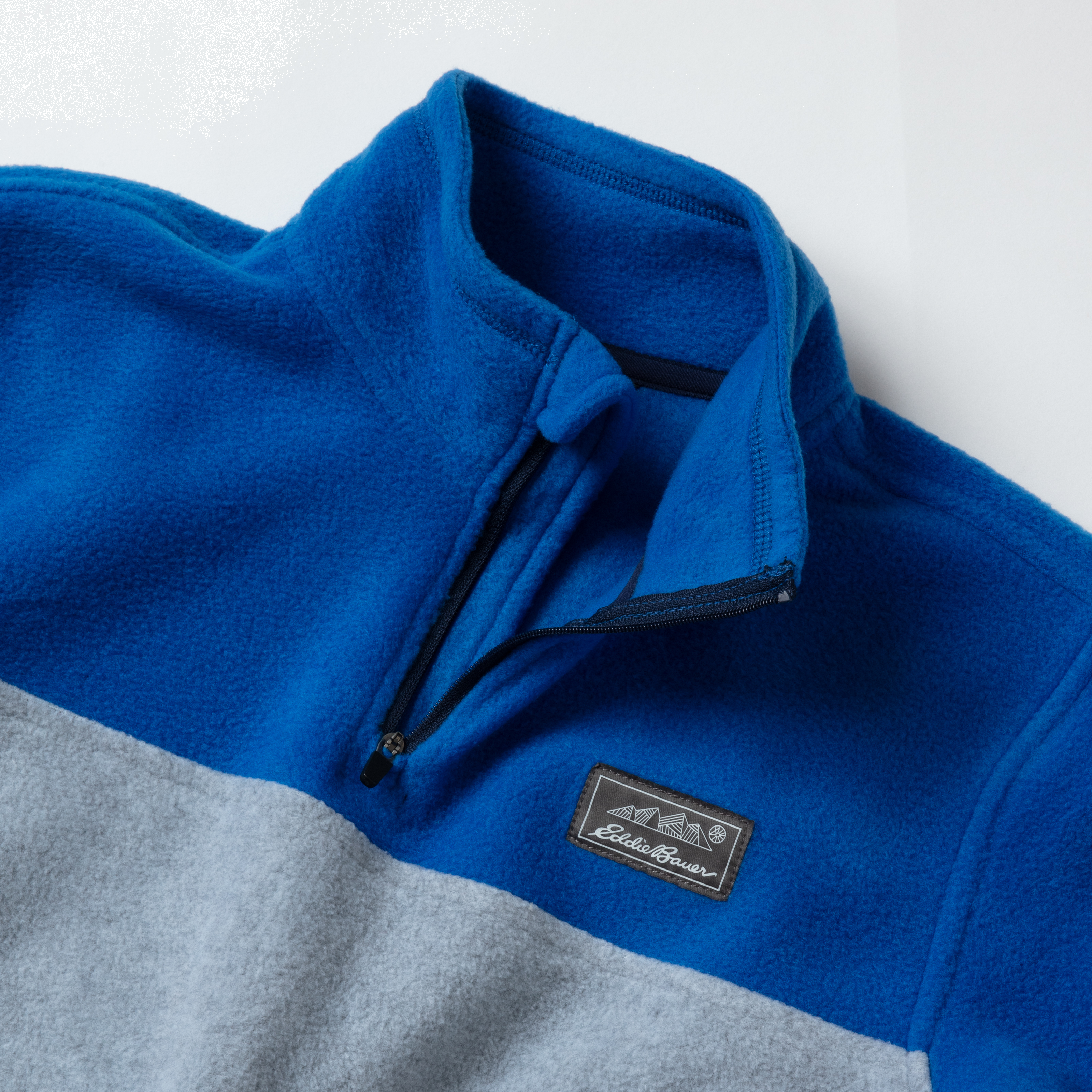 Boys Quest Fleece Snap Neck