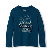 Girls Graphic Long-Sleeve Tee - AQUA SKY