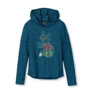 Girls Graphic Ultrasoft Hoodie - NAVY BLUE