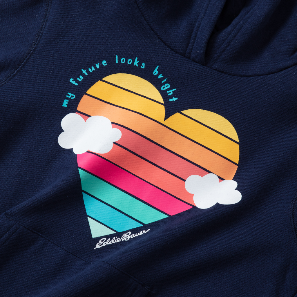 Girls Graphic Camp Fleece Hoodie