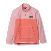 Girls Quest Fleece 1/4-Zip - Colorblock - SOFT PINK