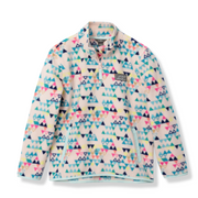 Girls Quest Fleece 1/4-Zip - Print - PALE PEACH