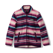 Girls Quest Fleece Full Zip Jacket - Print - DARK PURPLE