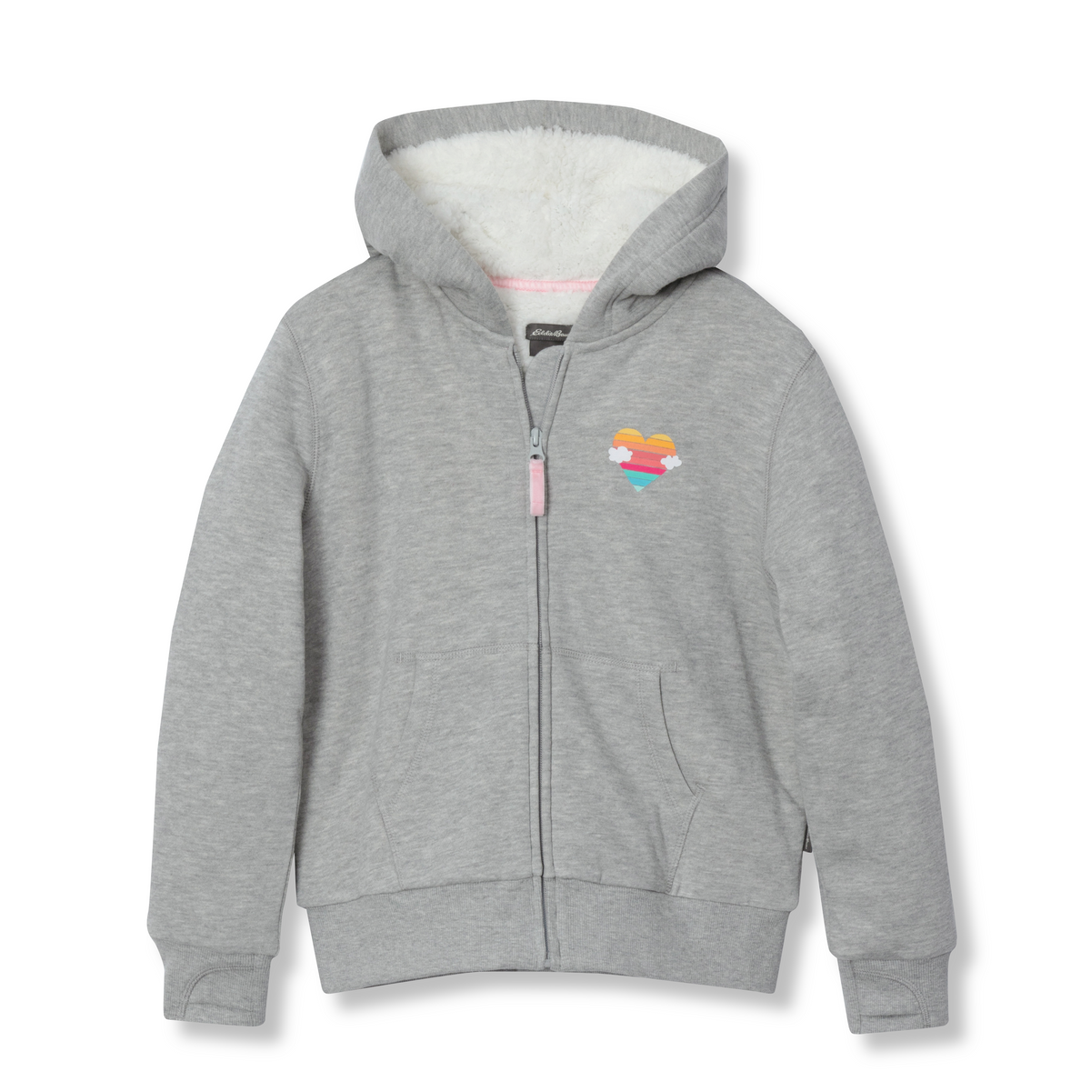 Girls Camp Fleece Faux Shearling-Lined Hoodie