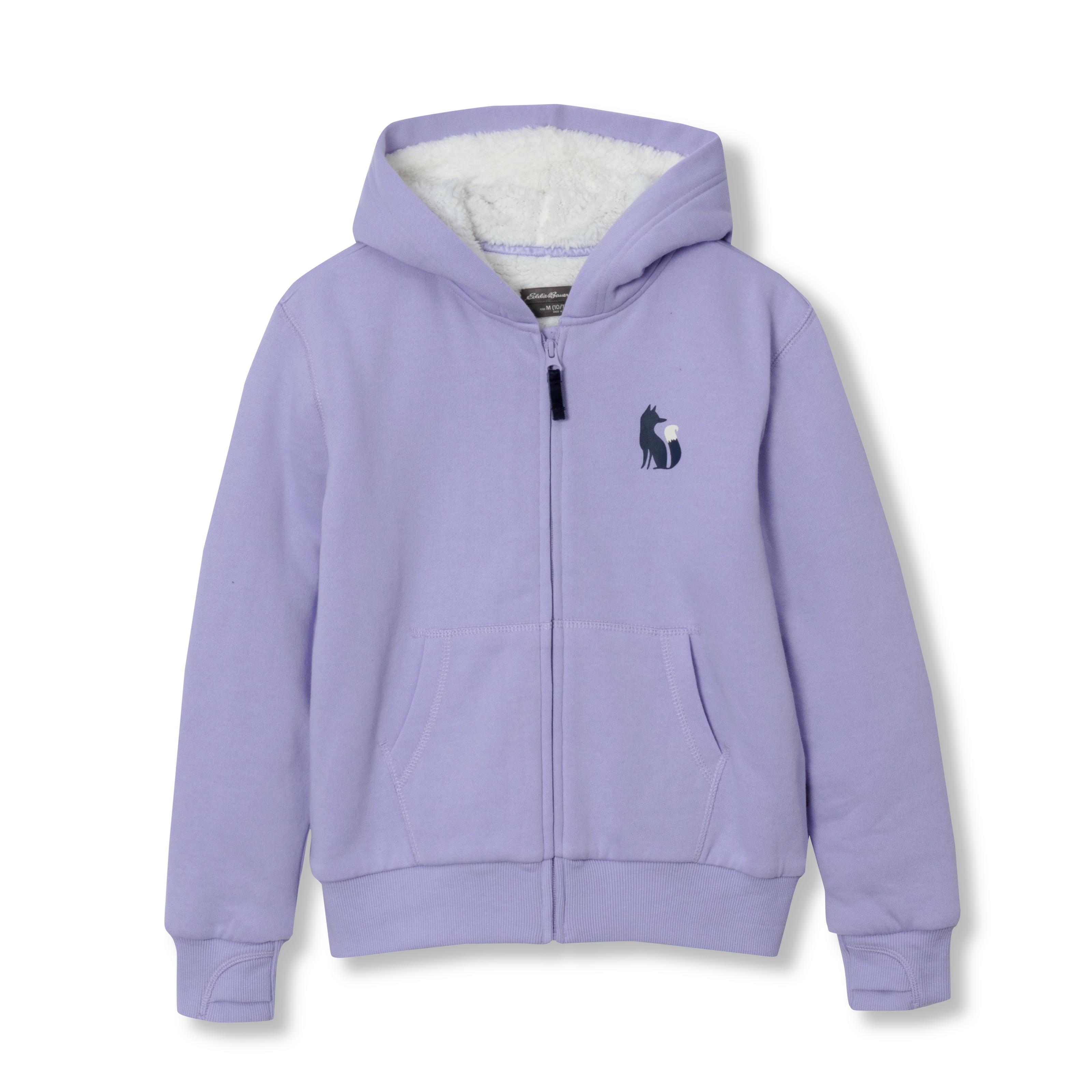 Girls Camp Fleece Faux Shearling-Lined Hoodie