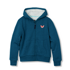 Girls Camp Fleece Faux Shearling-Lined Hoodie