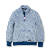 Girls Fireside Plush 1/4 Zip - NAVY BLUE