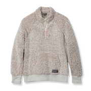 Girls Fireside Plush 1/4 Zip - OATMEAL HEATHER