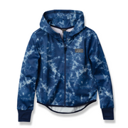 Girls Trail Active Hoodie - Print - NAVY BLUE
