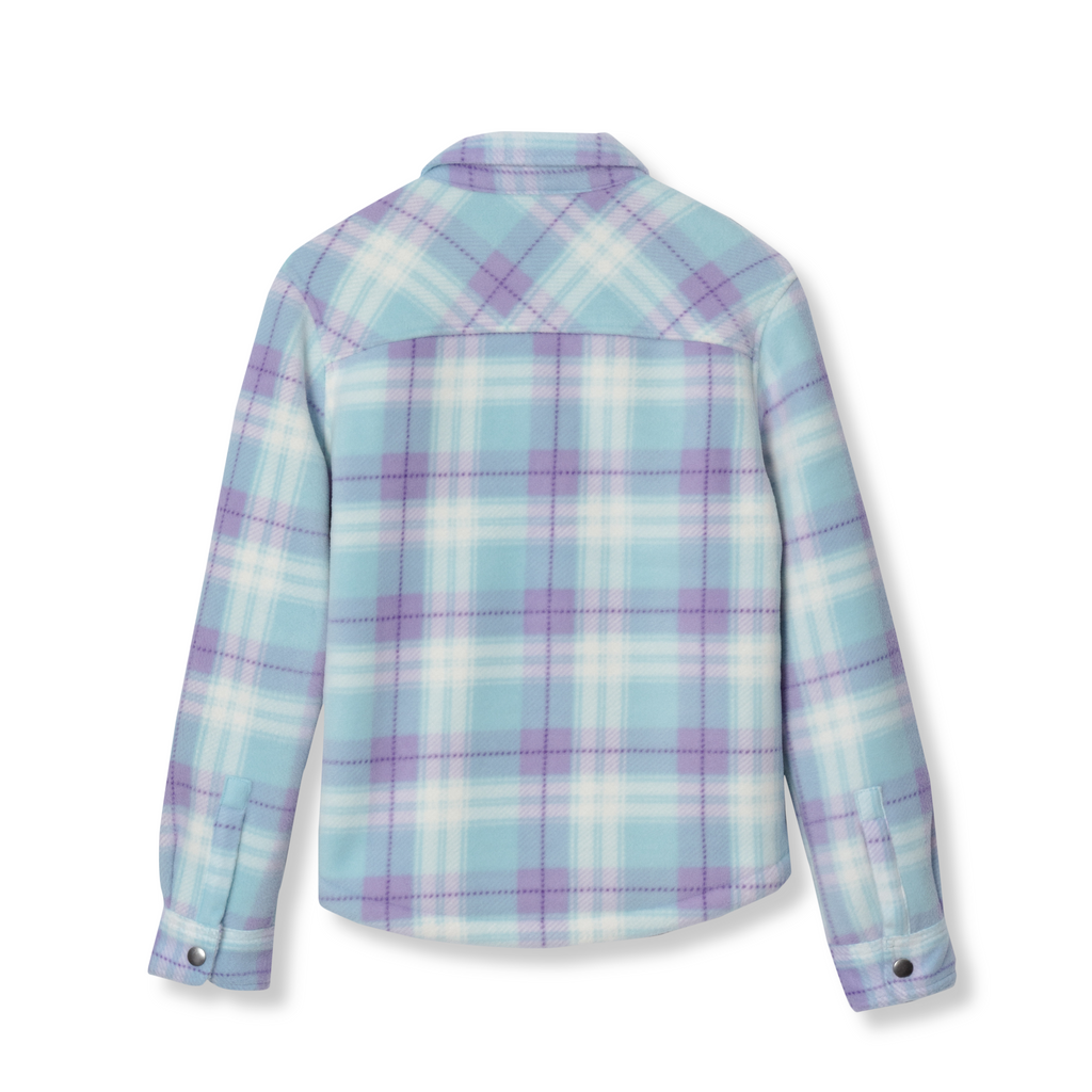 Girls Faux Shearling Shirt Jacket