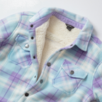 Girls Faux Shearling Shirt Jacket
