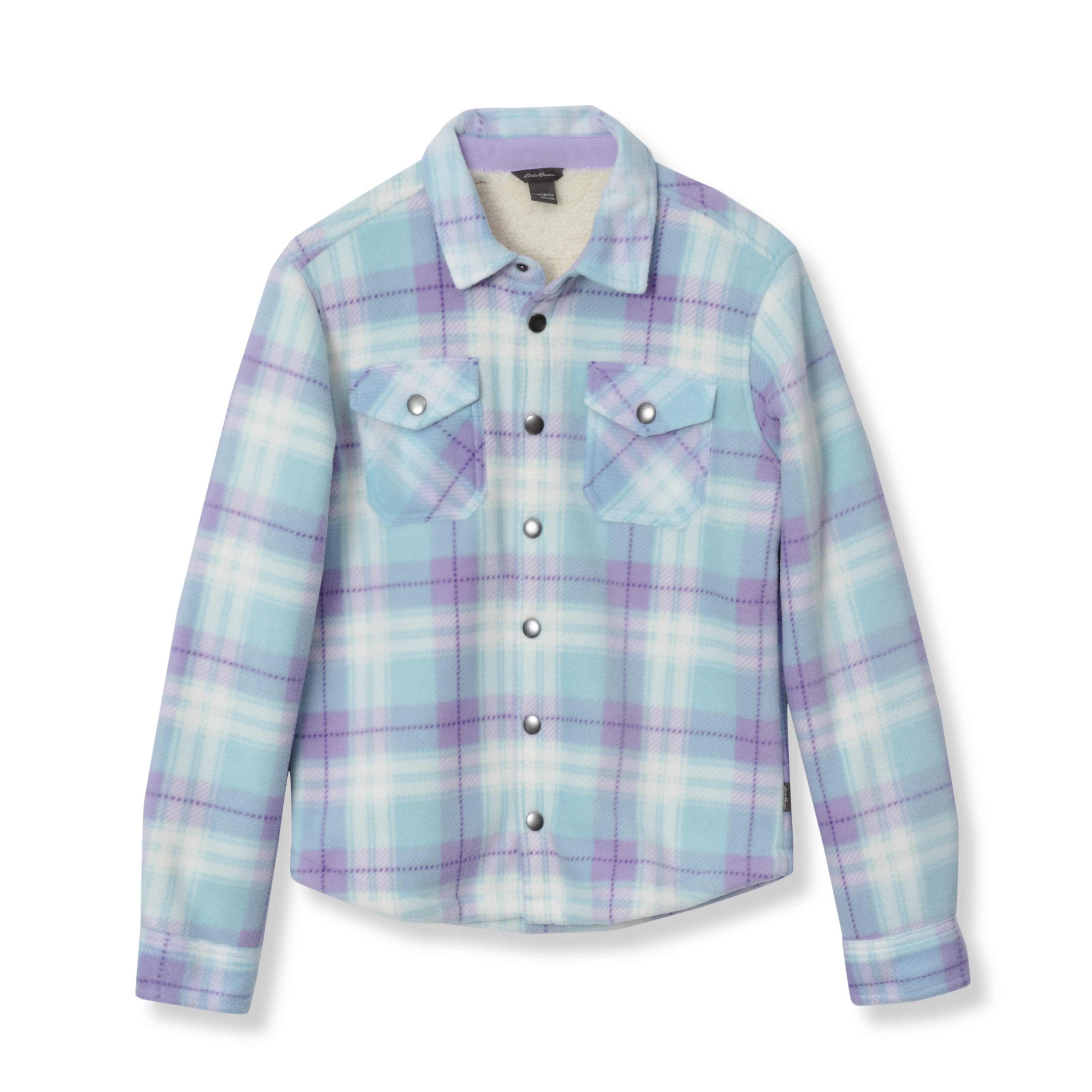 Girls Faux Shearling Shirt Jacket