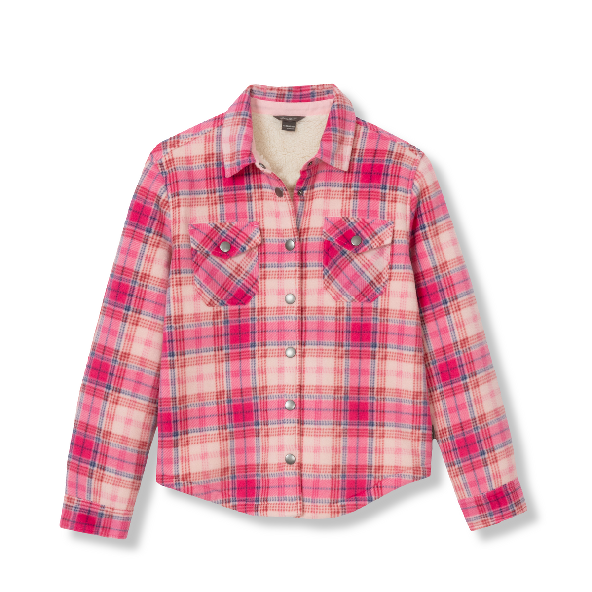 Girls Faux Shearling Shirt Jacket