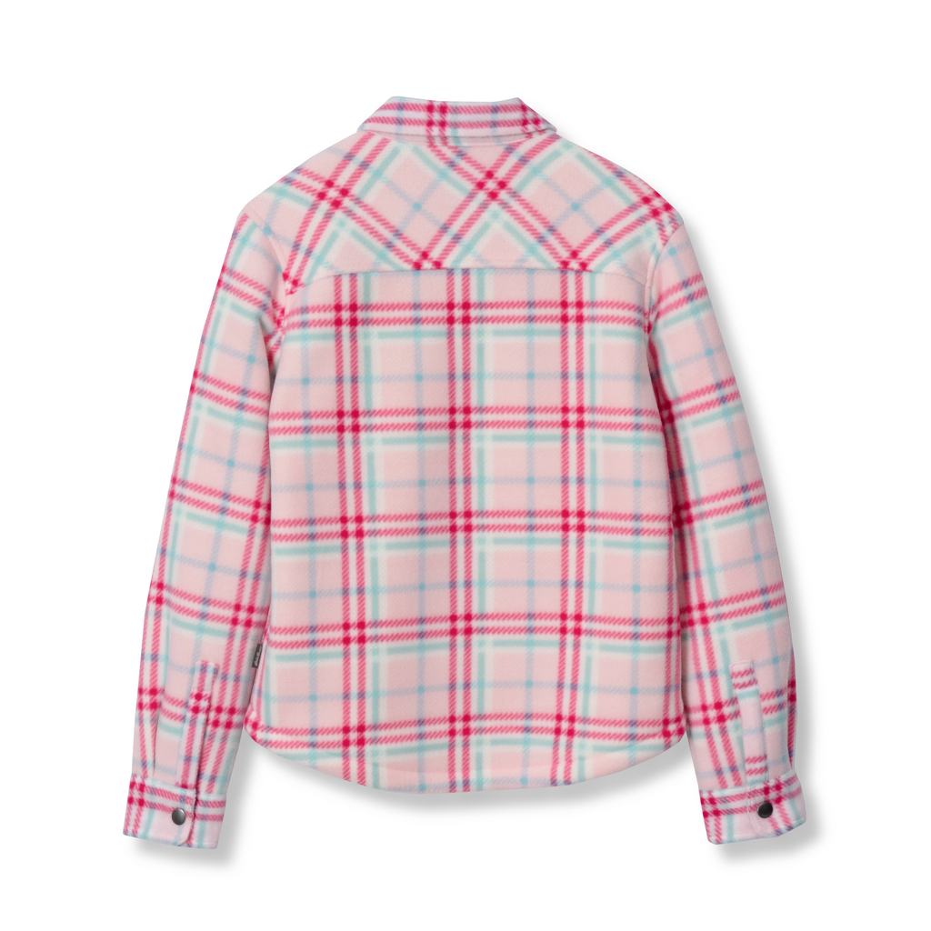 Girls Faux Shearling Shirt Jacket