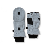 Kids Quest Fleece Convertible Mittens - GREY HEATHER