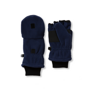 Kids Quest Fleece Convertible Mittens - NAVY BLUE
