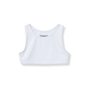 Girls Trail Sports Bra - Solid - BRIGHT WHITE