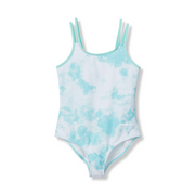 Girls Sea Spray One Piece Swimsuit - PARADISE BLUE