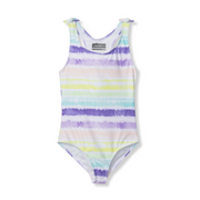 Girls Sea Spray One Piece Swimsuit - BRIGHT WHITE