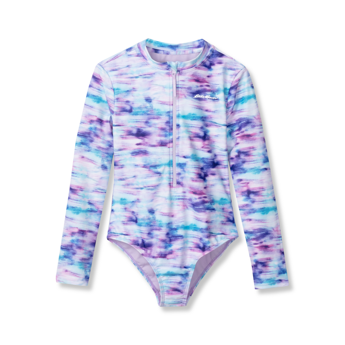 Girls Sea Spray Ls One Piece Swimsuit
