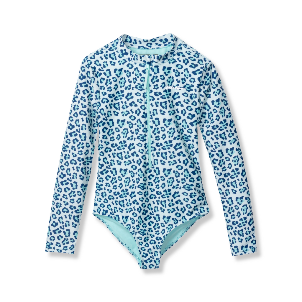 Girls Sea Spray Ls One Piece Swimsuit