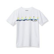 Boys Sea Spray Rashguard Tee - BRIGHT WHITE