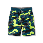 Boys Sea Spray Printed Swim Shorts - SAILOR BLUE