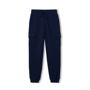 Boys Camp Fleece Cargo Joggers - NAVY BLUE