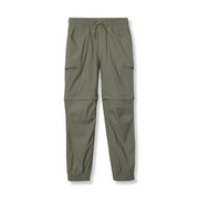 Boys Ranger Zip-Off Jogger Pants - DEEP LICHEN GREEN