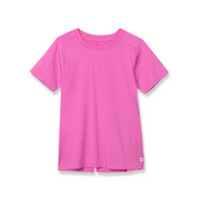 Girls Trail Tie-Back T-Shirt - SUPER PINK