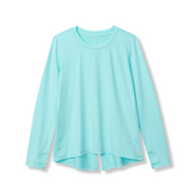 Girls Trail Long-Sleeve Shirt - FRESH BLUE