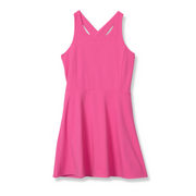 Girls Trail Tank Dress - CARNATION