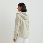 Women's Cloud Cap 3L Waterproof Stretch Hooded Rain Jacket
