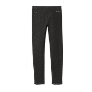 Girls Rock Hopper Plush-Lined Leggings - Sparkle - BLACK