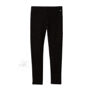 Girls Rock Hopper Plush-Lined Leggings - Sparkle - CHARCOAL HEATHER