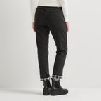 Women's Boyfriend Flannel-Lined Jeans