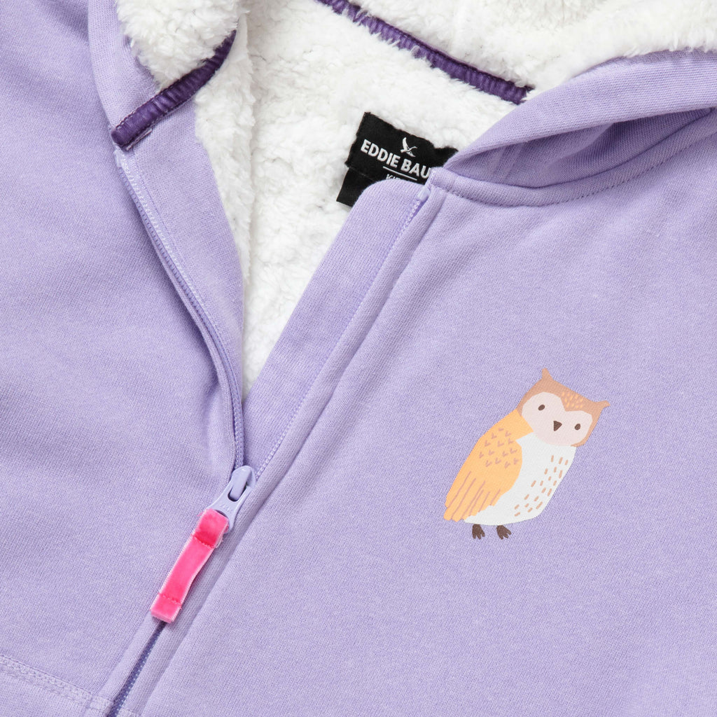 Girls Camp Fleece Faux Shearling-Lined Hoodie