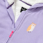 Girls Camp Fleece Faux Shearling-Lined Hoodie