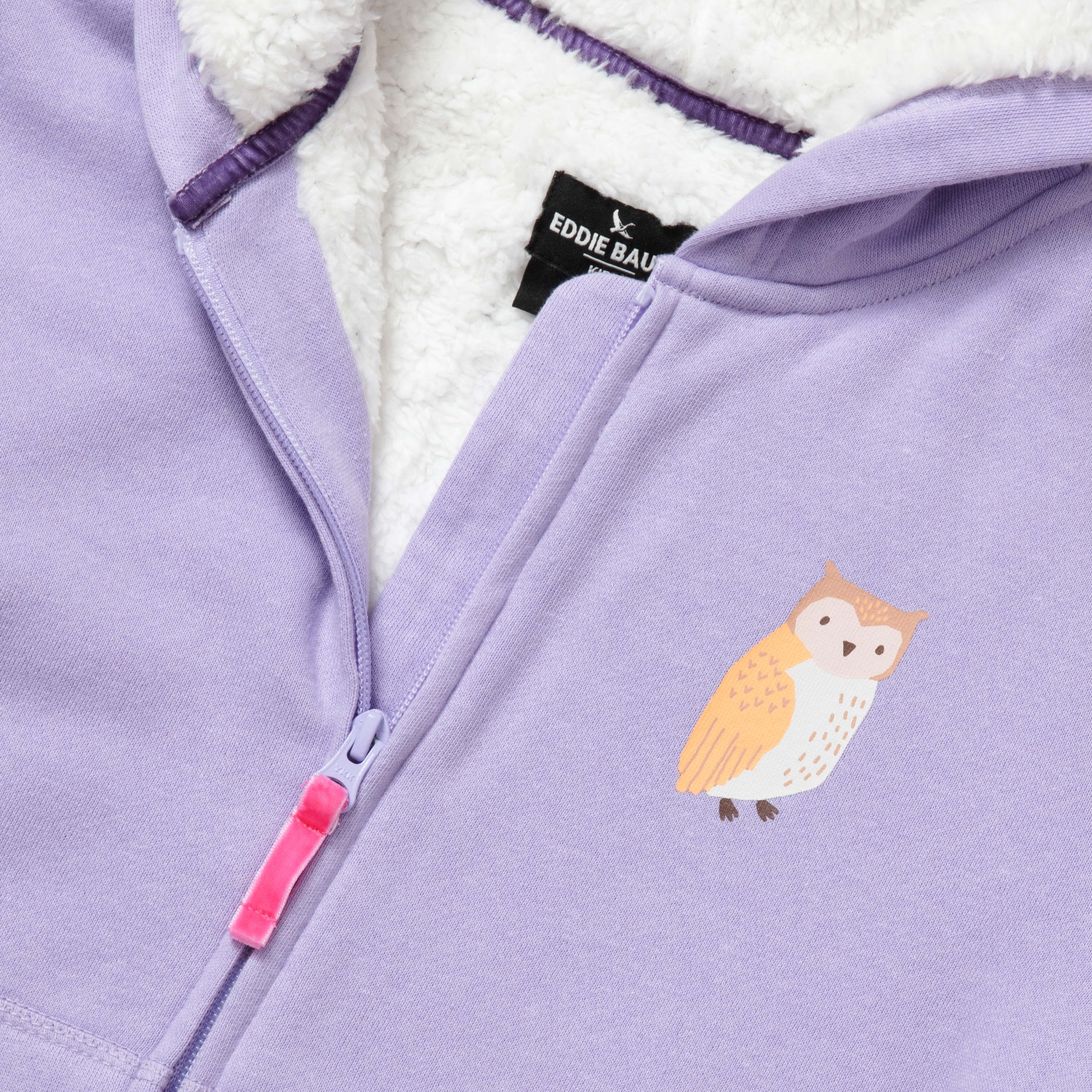 Girls Camp Fleece Faux Shearling-Lined Hoodie