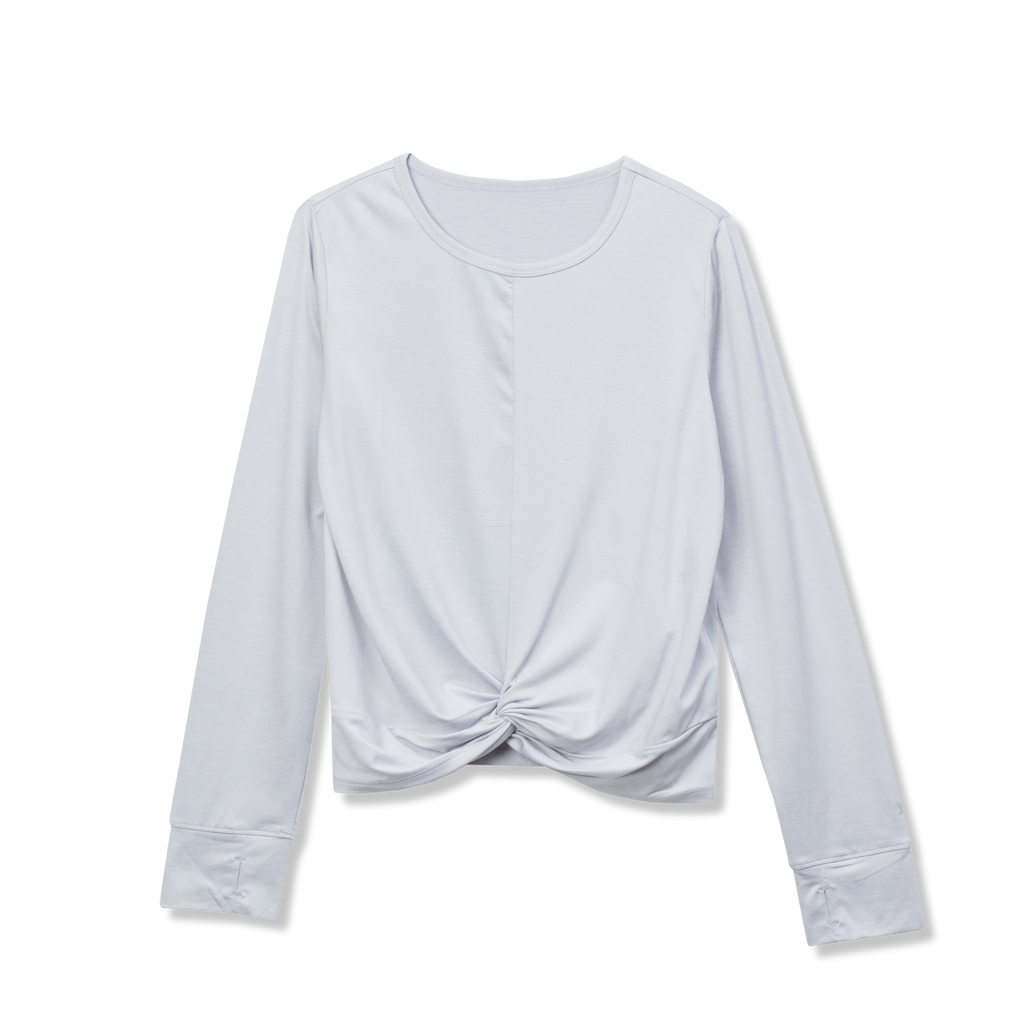 Girls Trail Twist Front LS Top