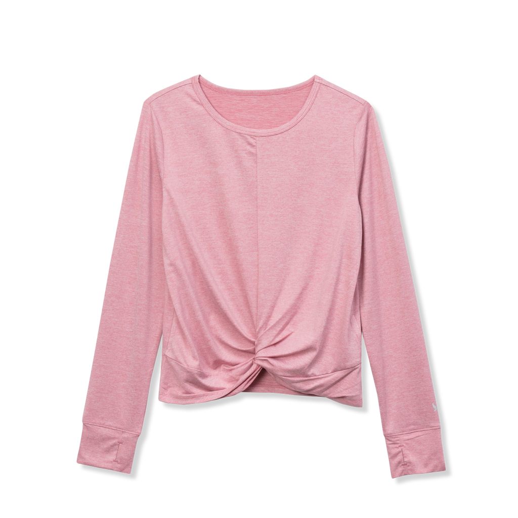 Girls Trail Twist Front LS Top