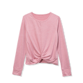 Girls Trail Twist Front LS Top