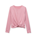 Girls Trail Twist Front LS Top