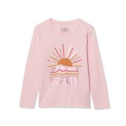 Girls Graphic Long Sleeve Tee - SOFT PINK