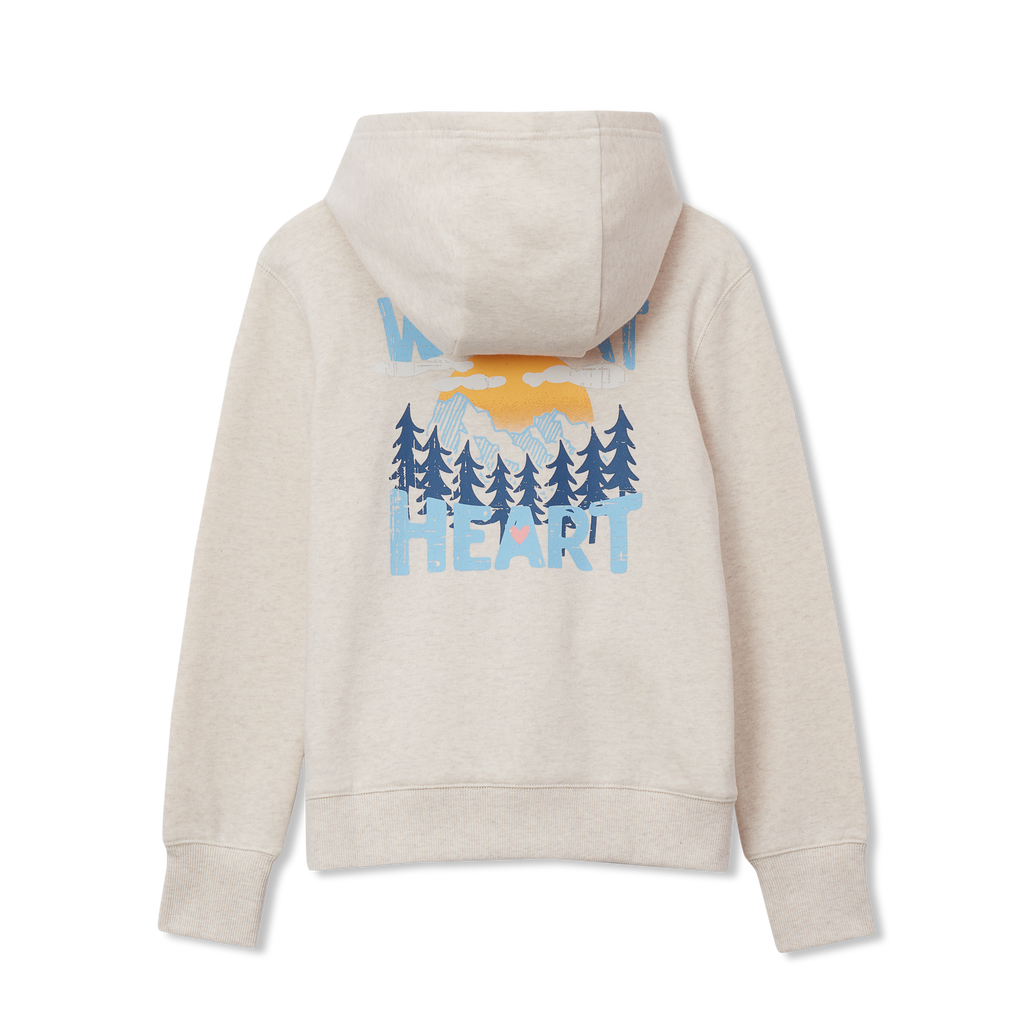 Girls Graphic Camp Fleece Hoodie