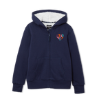 Girls Camp Fleece Faux Shearling-Lined Hoodie
