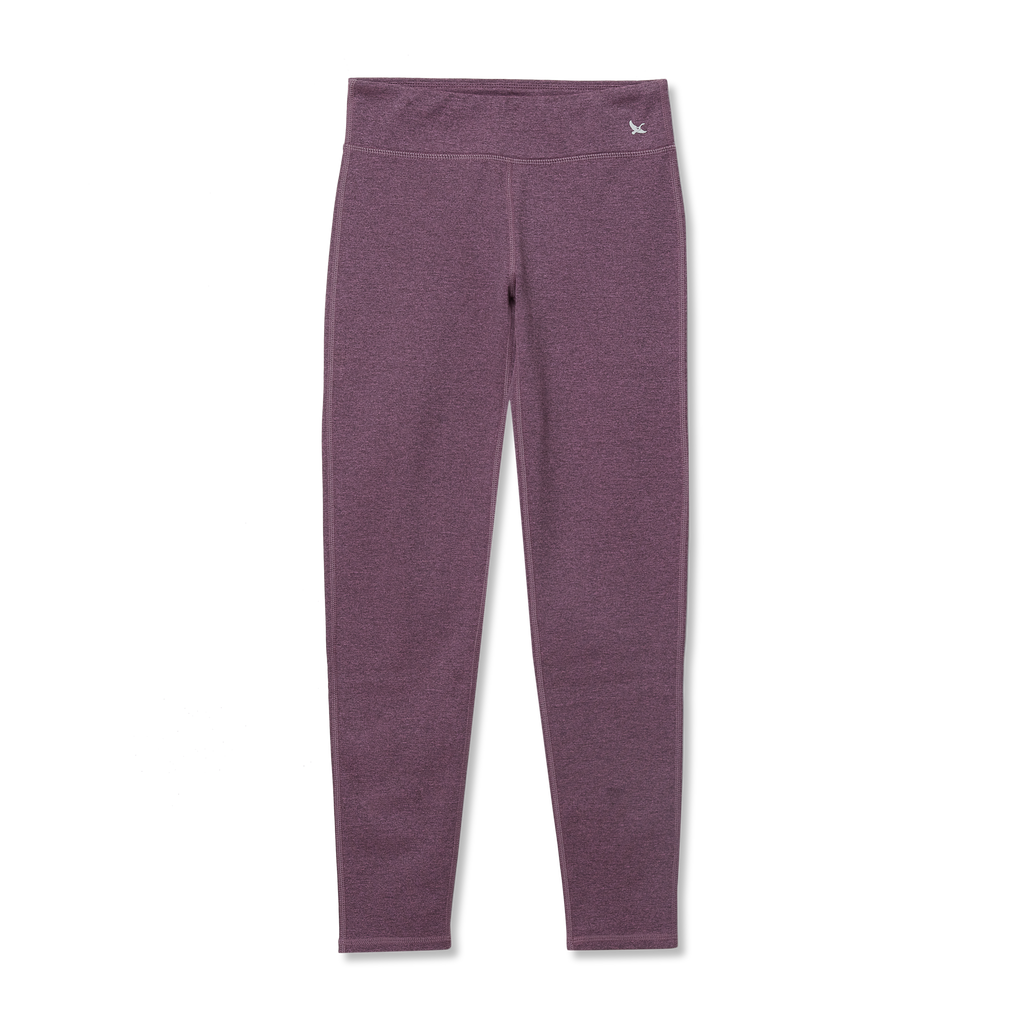 Girls Plush Lined Leggings - Heather