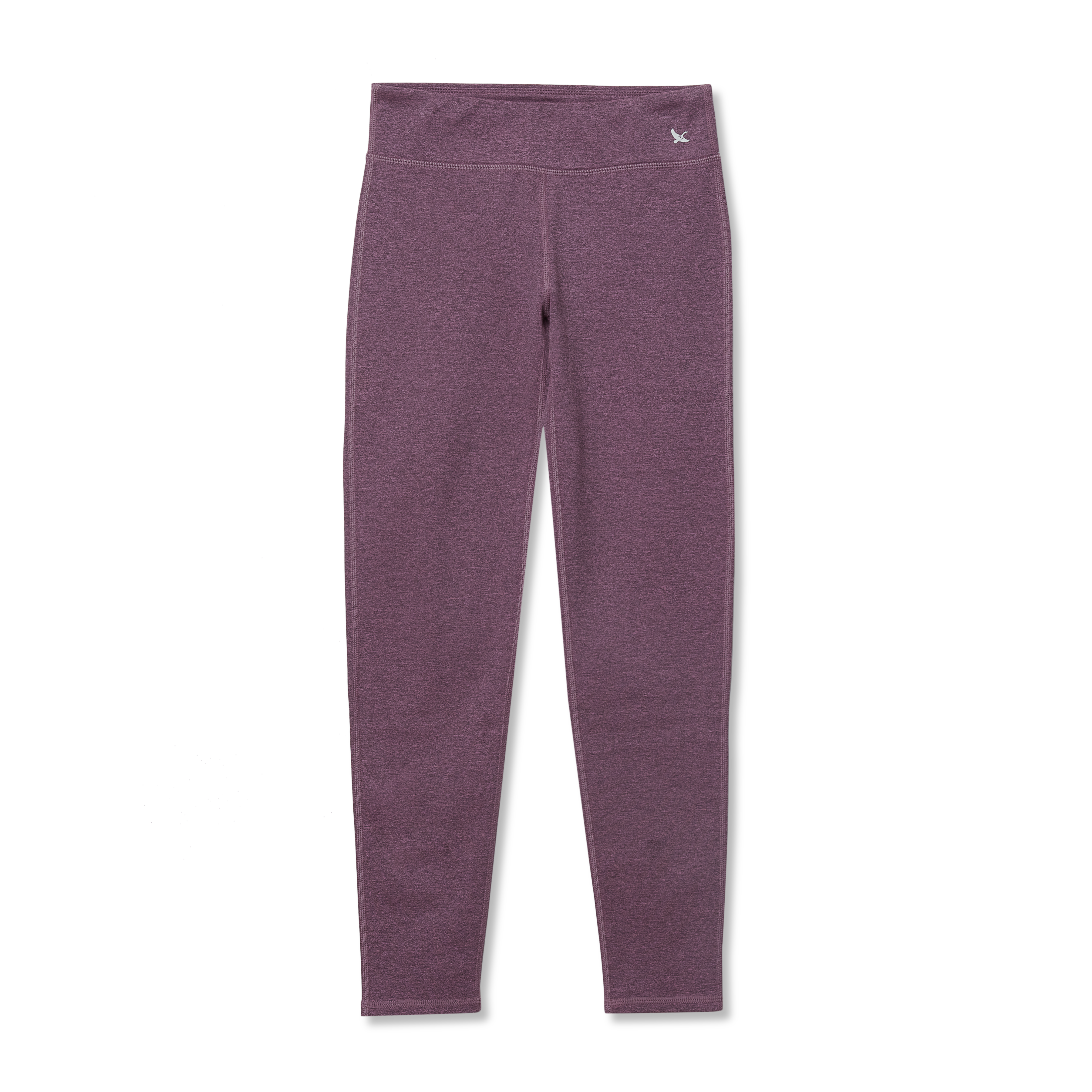 Girls Plush Lined Leggings - Heather